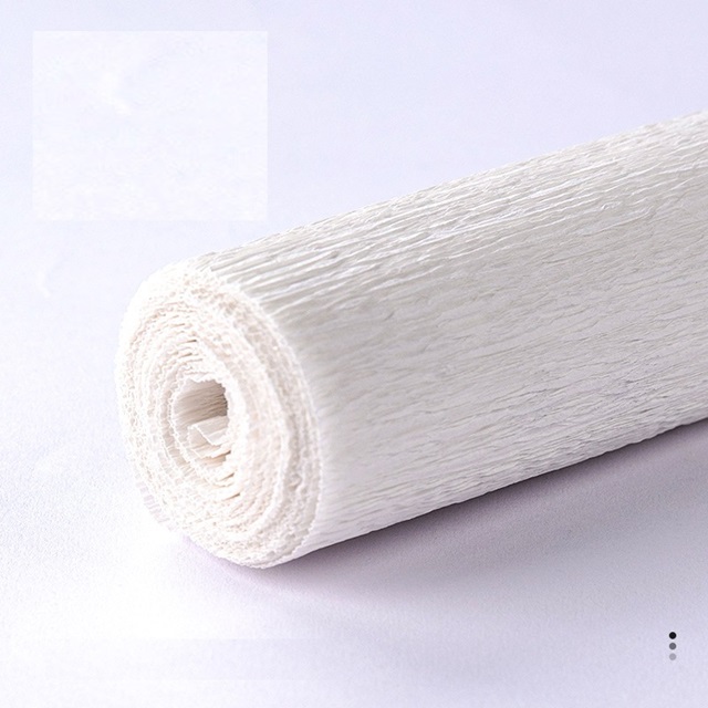 5 Rolls White Single-Ply Crepe Paper Arts & Craft - Click Image to Close