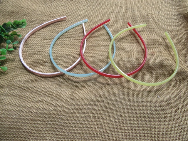 36Pcs Plain Thin Headbands Base Hair Bands Hair Loop 6mm - Click Image to Close