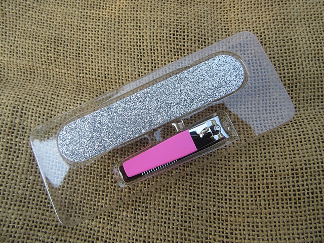 12Set Professional Fashion Manicure Nail File & Clipper Set - Click Image to Close