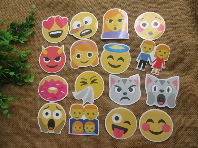 2Packs x 50Pcs Emoticons Smiley Face Stickers Pack Craft Scrapbo - Click Image to Close