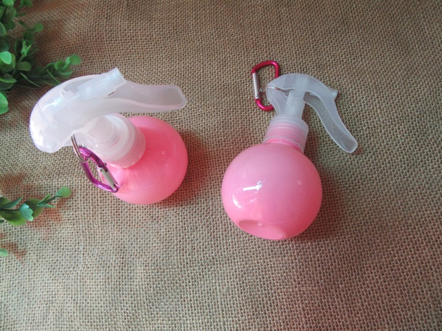 6Pcs Pink Round Comestic Spray Bottle Storage Container - Click Image to Close