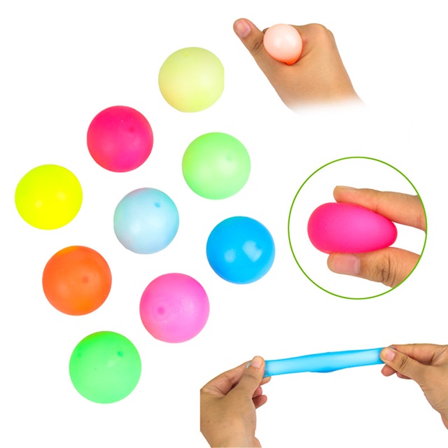 12Pkt x 3Pc Stretchy Squishy Sticky Ball Fidget Toy Stress Relie - Click Image to Close