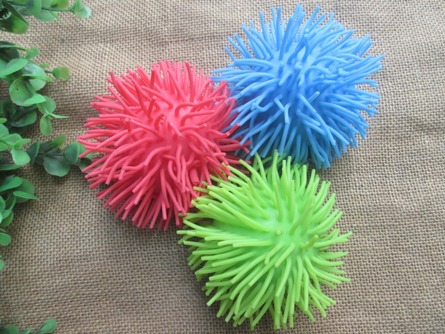 6Pcs Soft Spiky Puffer Balls Fidget Game Sensory Stress Relief 1 - Click Image to Close