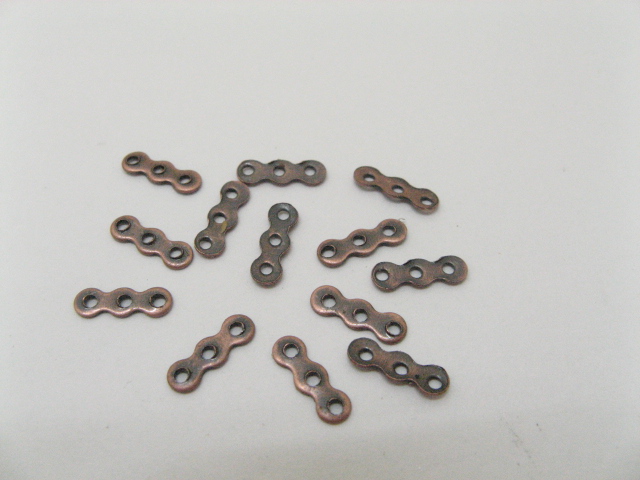 1000 Copper Spacer Bars 3 Hole 10mm Connector Finding - Click Image to Close