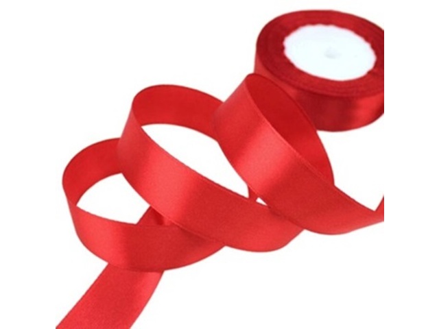 10Rolls X 25Yards Red Satin Ribbon 15mm - Click Image to Close