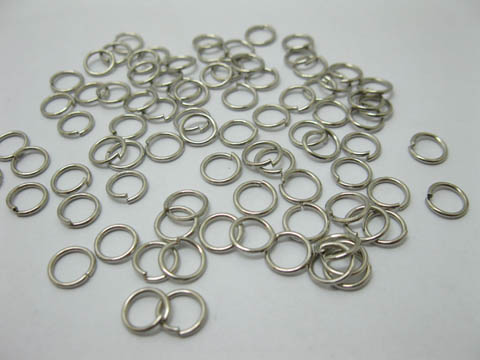 4000 Nickel Plated Jumprings Jewelry finding 8mm dia. - Click Image to Close