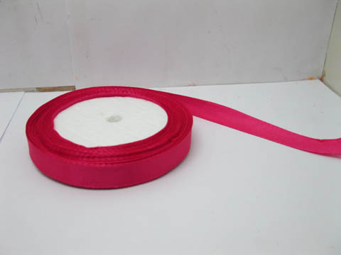 10Rolls X 25Yards Fuschia Satin Ribbon 12mm - Click Image to Close