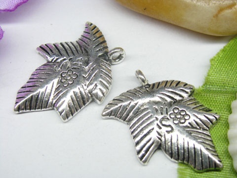 20pcs Metal Beatiful Leaf Charms yw-ac-mc38 - Click Image to Close